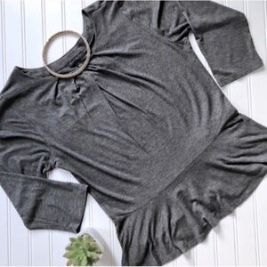 •Willi Smith• knit peplum top {B17}